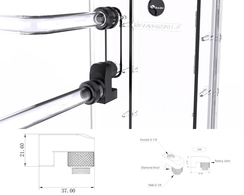 Bykski CC-HR-15-X, Silver