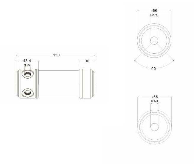 Bykski CT-POM-V2 (150 & POM), White