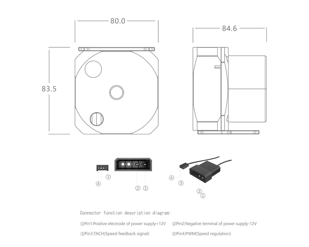 Bykski B-PMS5-NX-V2 (5V A-RGB), Black