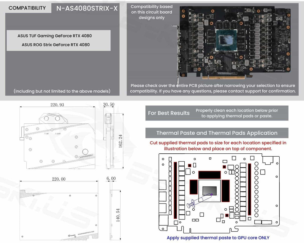 Bykski N-AS4080STRIX-X (5V A-RGB)