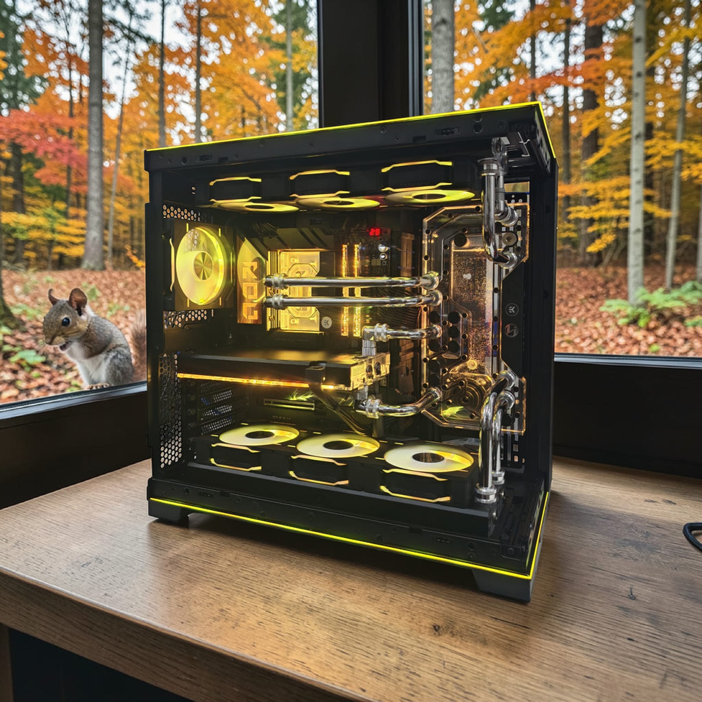 Elite Custom Hardline Water-Cooled Gaming PC – Ryzen 7 9800X3D | RTX 5070 Ti OC | Dual 360 Rad | 32GB DDR5 | 4TB NVMe